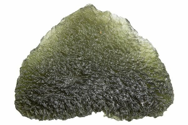 Moldavite, a green tektite created by the impact at Nördlinger Rie.